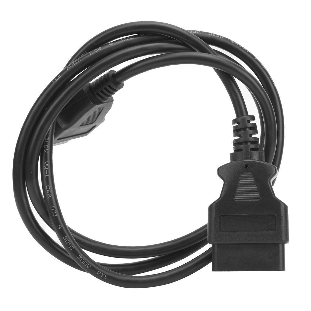 1,5 м 4,9 фута Диагностический кабель OBD2 Удлинитель 16-контактный на 16-контактный Автозапчасти DC 12V