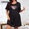Summer Dress Women's Pajamas Plus Size Short-sleeved Short Casual Nightgown Loose Homewear