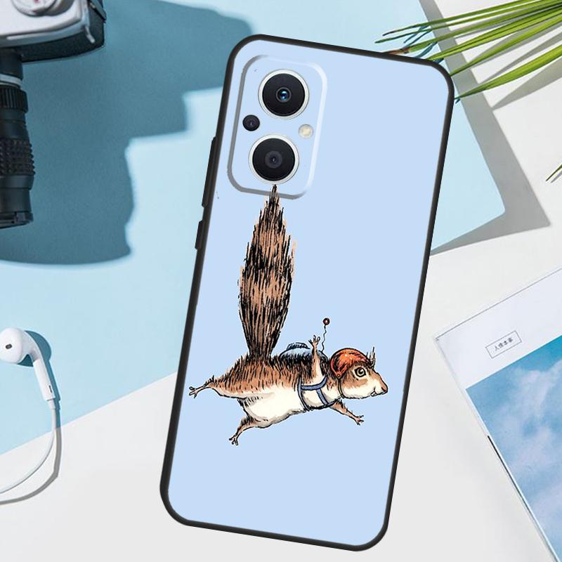 Мультяшная белка Чехол для OPPO Reno 13 F 10 11 12 14 Pro 11F 12F 14F 7 8 Lite Чехол для OPPO Find X9 X8 X5 X6 Pro