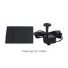 Solar Aquarium Wave Maker Easy Installation with 6 Nozzles Pond Fountain Water Pump Decorative Props Portable for Outdoor Garden
