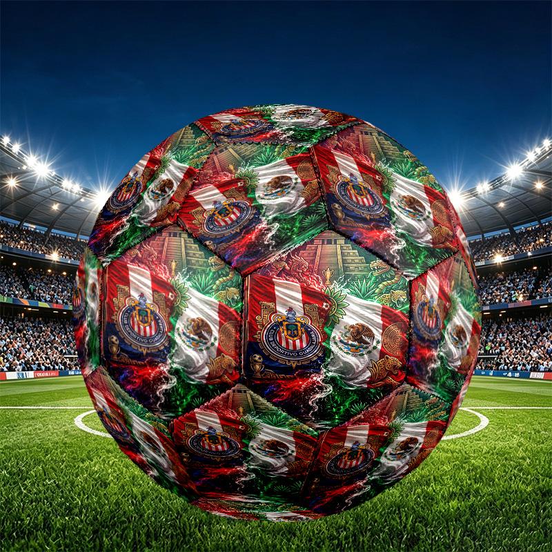 Футбольный мяч Club Deportivo Guadalajara, размер 5, из износостойкого ПУ, для матчей, тренировок и ежедневных занятий, подарок на день рождения для футбольных болельщиков
