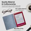 Leather Folio Cover Anti-fall Back Cover Premium 6inch E-Reader Case for Sony PRS T1