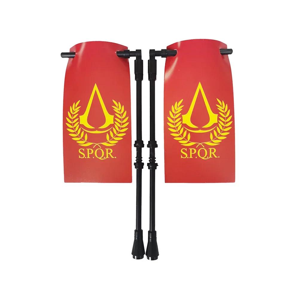 Флаг Строительный блок Средневековые города-государства Военная фигурка Флаг Оружие Древний Священная Римская империя Иерусалим Рыцарь Святого Лазаря Легион Игрушка