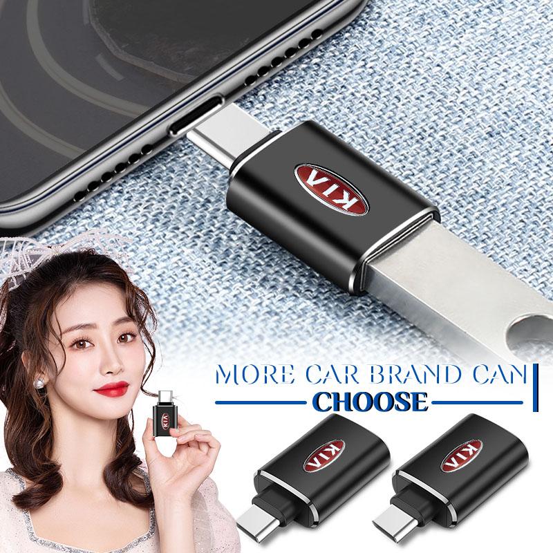 1 шт. Автомобильный USB Type-C Кабель-конвертер Зарядный адаптер Автоаксессуары Для Kia Rio Ceed Sportage Cerato Soul Sorento K2 K5 Flip