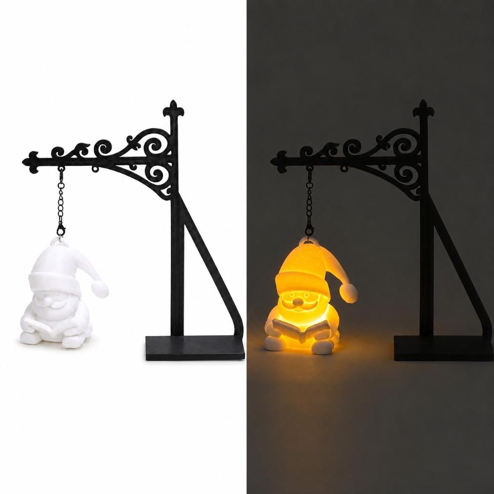 Warm Library Lantern Bookshelf Lamp Ghost Vintage Miniature Street Lamp Home Library