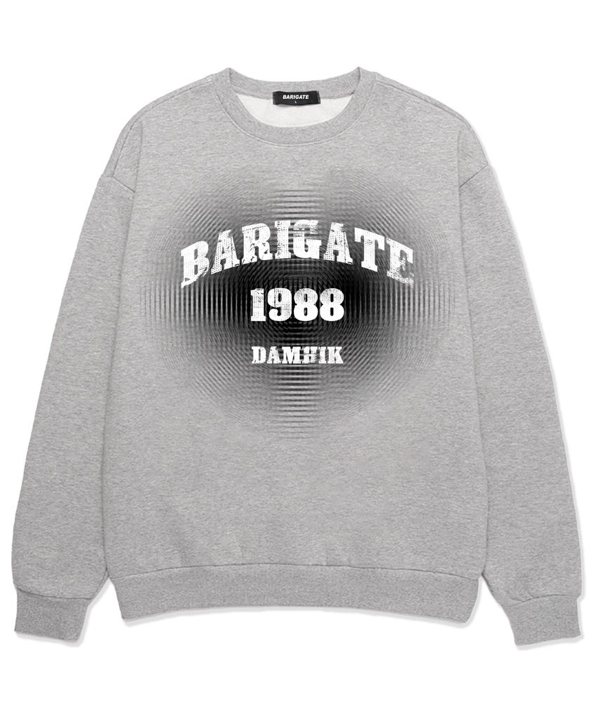 Худи оверсайз Baligeiteu Heart Damhik (Bls022) Меланж серый (Тип)