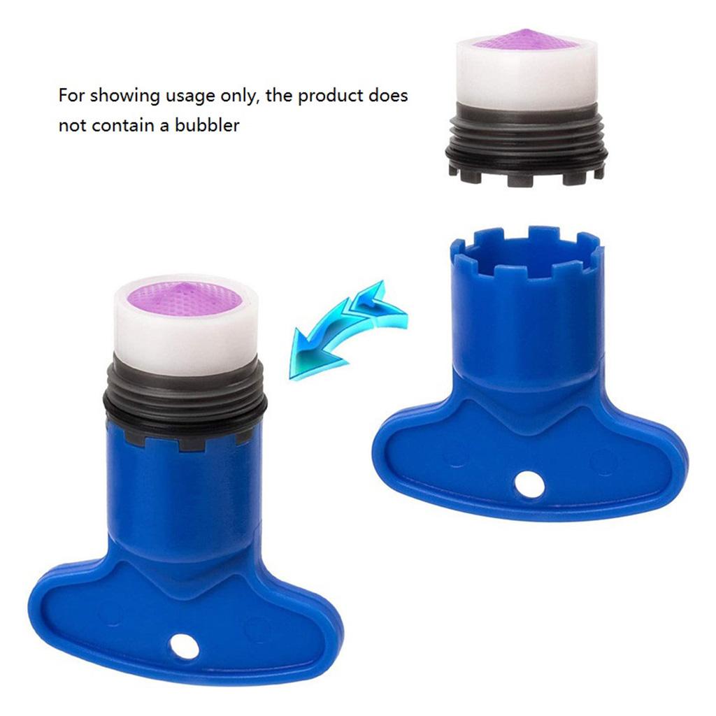 Faucet Aerator for Key Removal Wrench Replacement Cache Aerator Applicable Sink M16.5 18.5 21.5 24 Mm 4 Pieces Blue