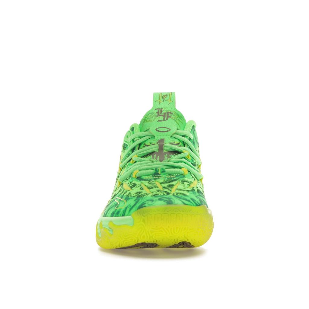 Кроссовки LaFrancé x Puma MB.03 FOREVER.RARE унисекс, зеленые, флуоресцентно-зеленые, флуоресцентно-желтые, артикул 379233-01