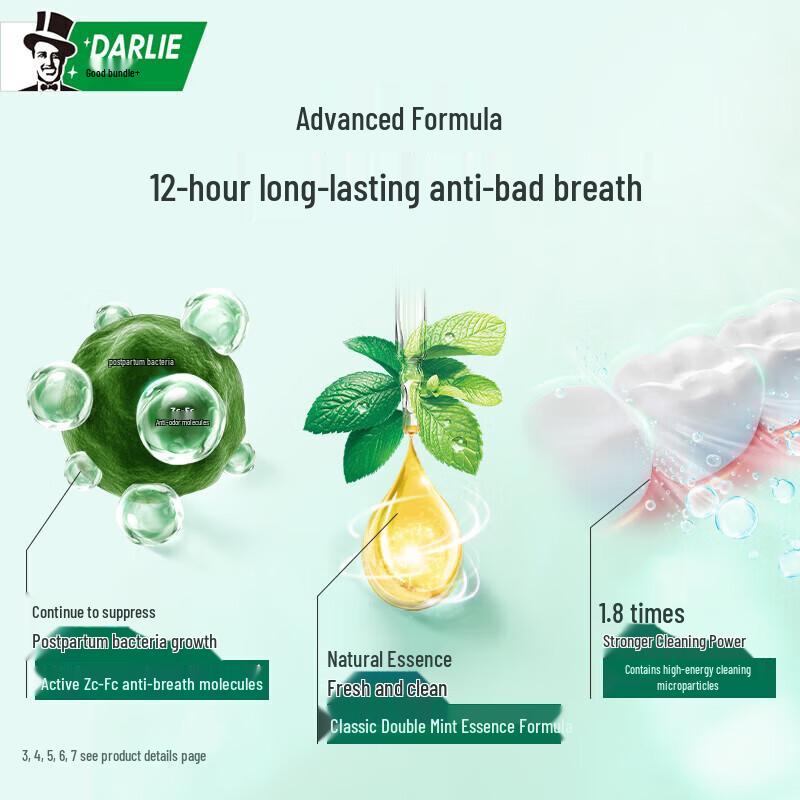 Набор: Зубная паста Darley Double Mint и стиральный порошок Omo