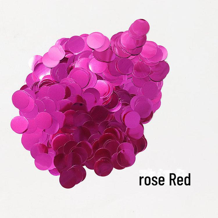 Heart-Shaped Transparent Latex Balloon with Star Sequin Confetti