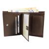 Portefeuille - Steinmeister - Cuir véritable mouton - Format vertical compact - 6 emplacements cartes