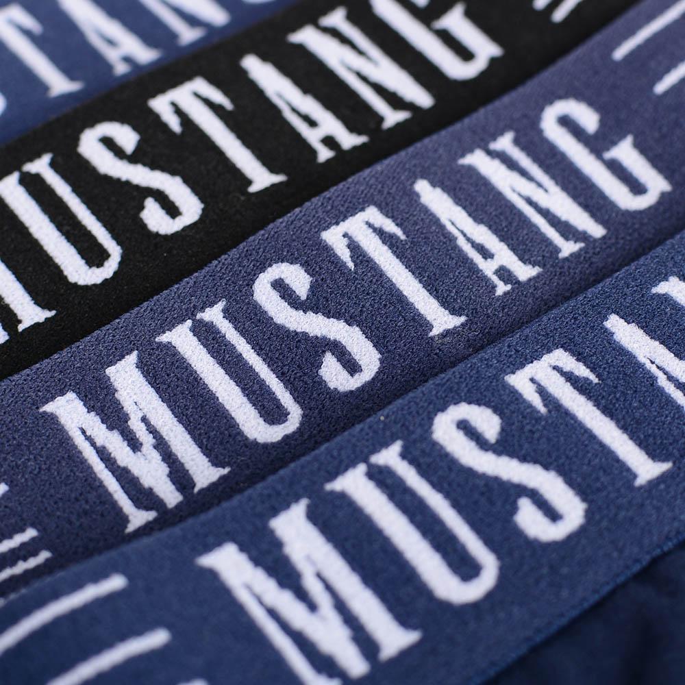 MUSTANG Men's Boxers 4-Pack Cotton Underwear Blue Grey Black