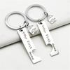 Stainless Steel Lovers Keyring Our First Home House Keyring Fashion Couple Keychain  Lovely Gift