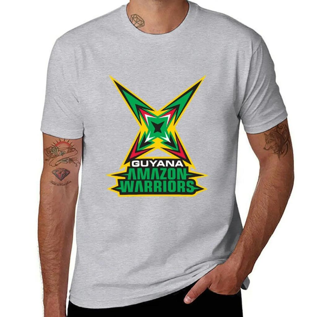 Футболка Guyana Amazon Warriors черные однотонные футболки аниме милые топы рубашки футболка с принтом мужские