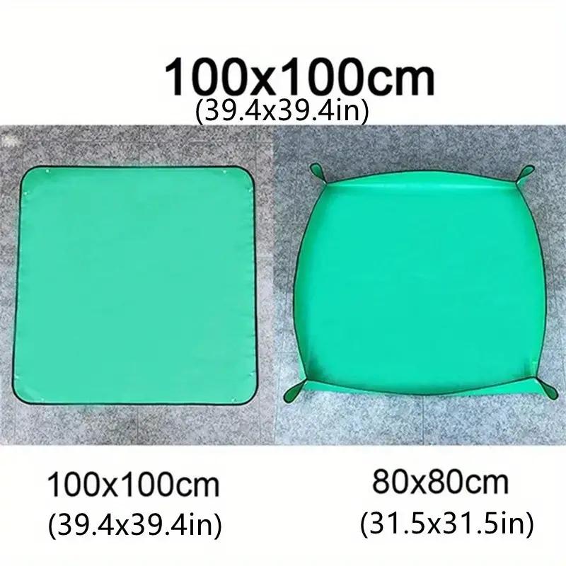 1pc Planting Mat PE Gardening Potting Mat DIY Foldable Waterproof Flower Plant Transplanting Mats For Gardening Tools, 19.69/25.