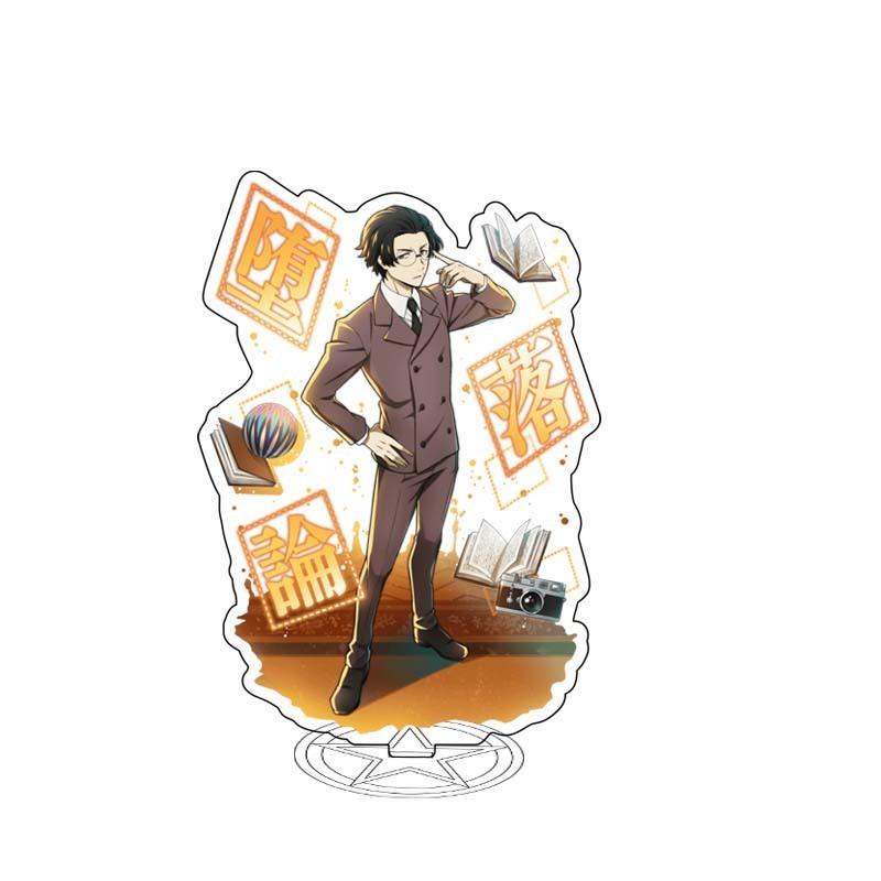 Фигурка на акриловой подставке Bungou Stray Dogs, Эдогава Рампо Федор Достоевский, Накахара Чууя, настольная игрушка-подставка