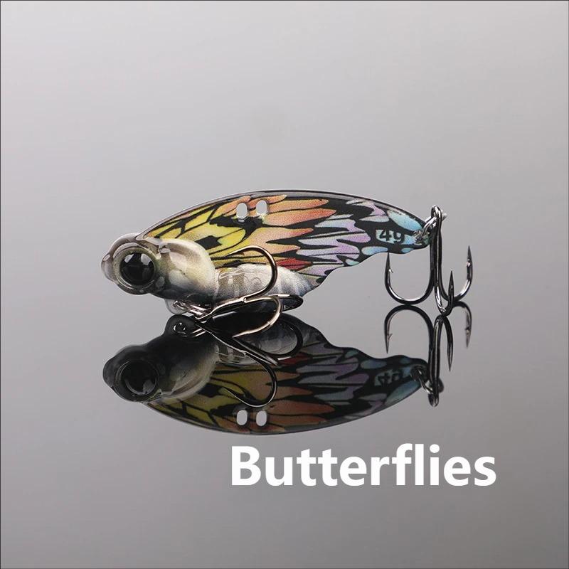 Butterfly Vibration Zinc Alloy Hard Bait 8g 14g Sinking Snakehead Bass Fishing