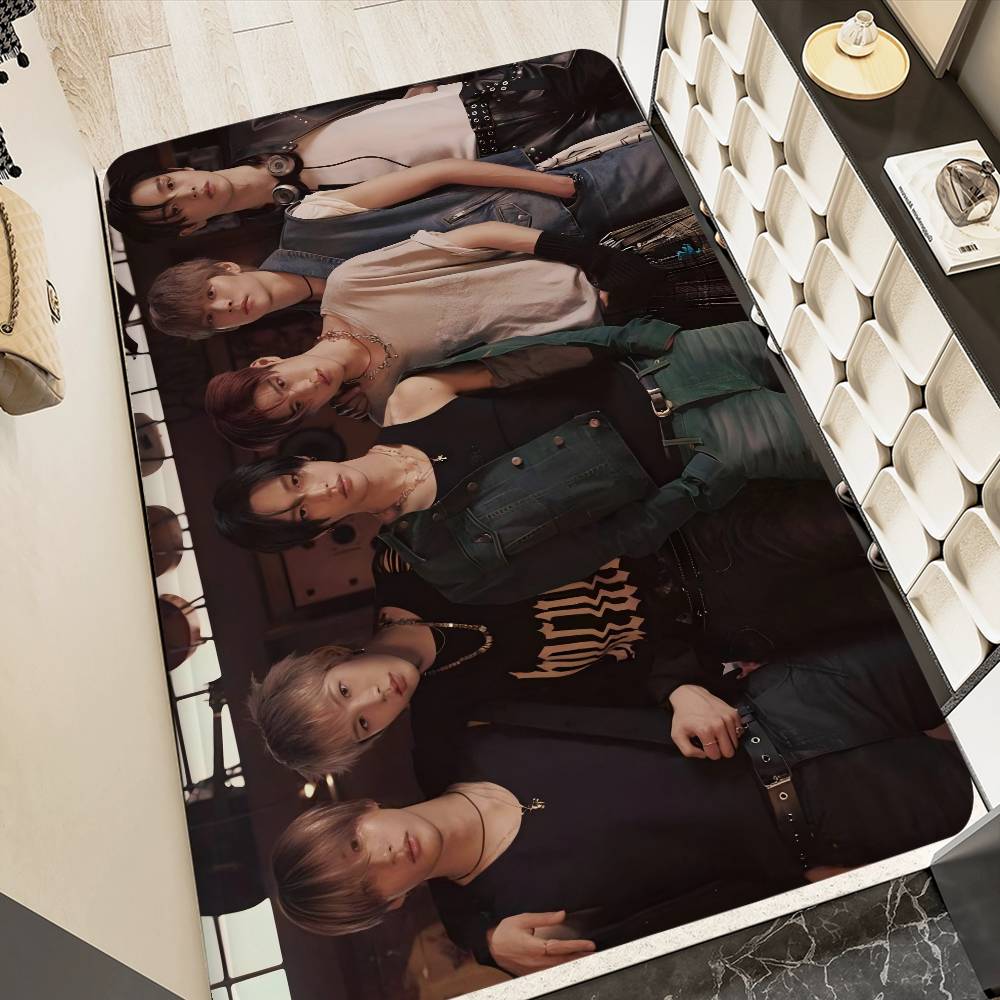 Kpop R-rIIZE Floor Mat INS Style Soft Bedroom Floor House Laundry Room Mat Anti-skid Household Carpets