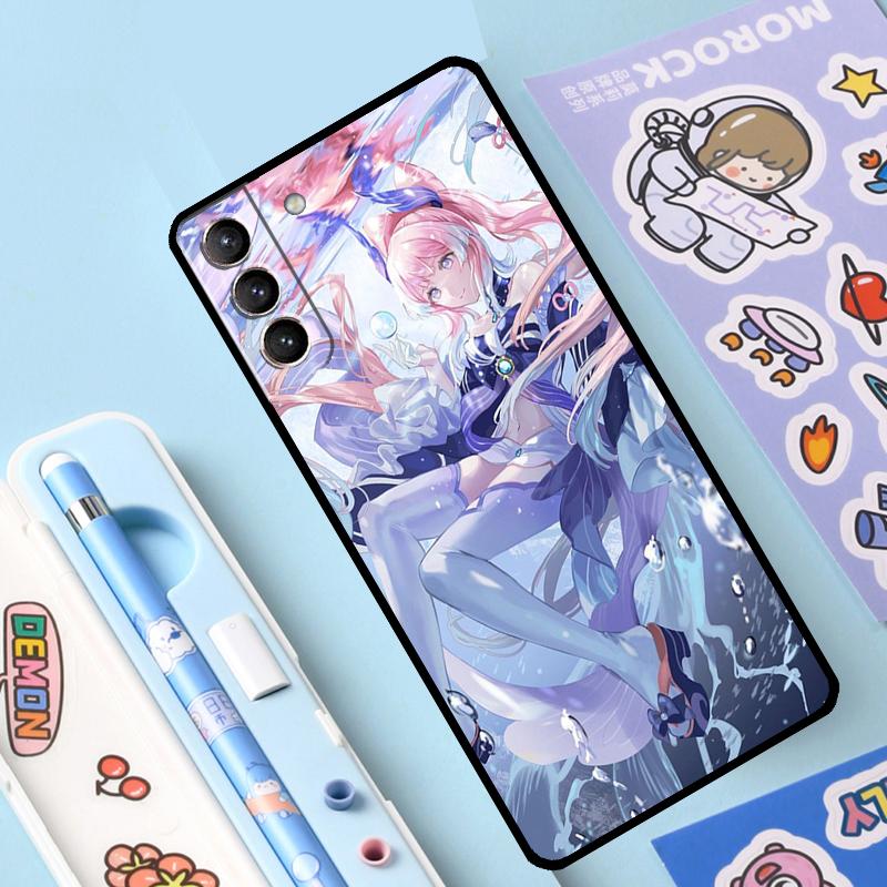 Genshin Impact Sangonomiya Kokomi Case For Samsung Galaxy S23 S21 S22 Ultra Plus Note 10 20 S8 S9 S10 Plus S20 FE Cover Case
