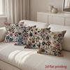 Декоративные чехлы на подушки с 2D цветочным узором для дома Чехол на подушку с узором Подходит для дивана, спальни, автомобиля Чехол на подушку