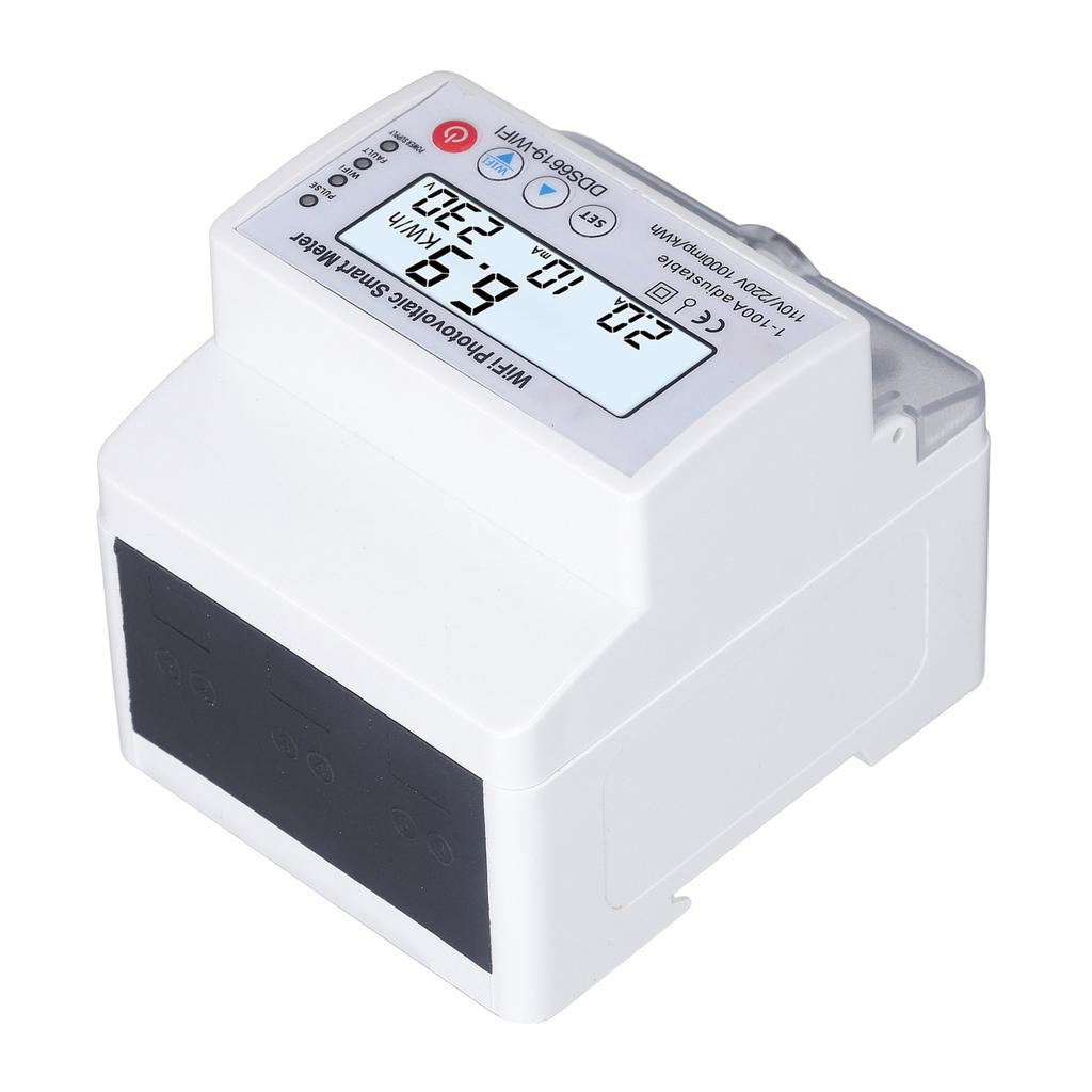 Фотоэлектрический интеллектуальный счетчик WiFi 110 В 220 В 1?100A таймер автоматического выключателя для Tuya 1PH 4P Solar двунаправленный