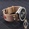 Нейлоновый+Кожаный Ремешок для Часов Sei-ko Hamilton Khaki Aviation Beyond Wind Series Холщовый с Заклепками Военный Ремешок 22 мм