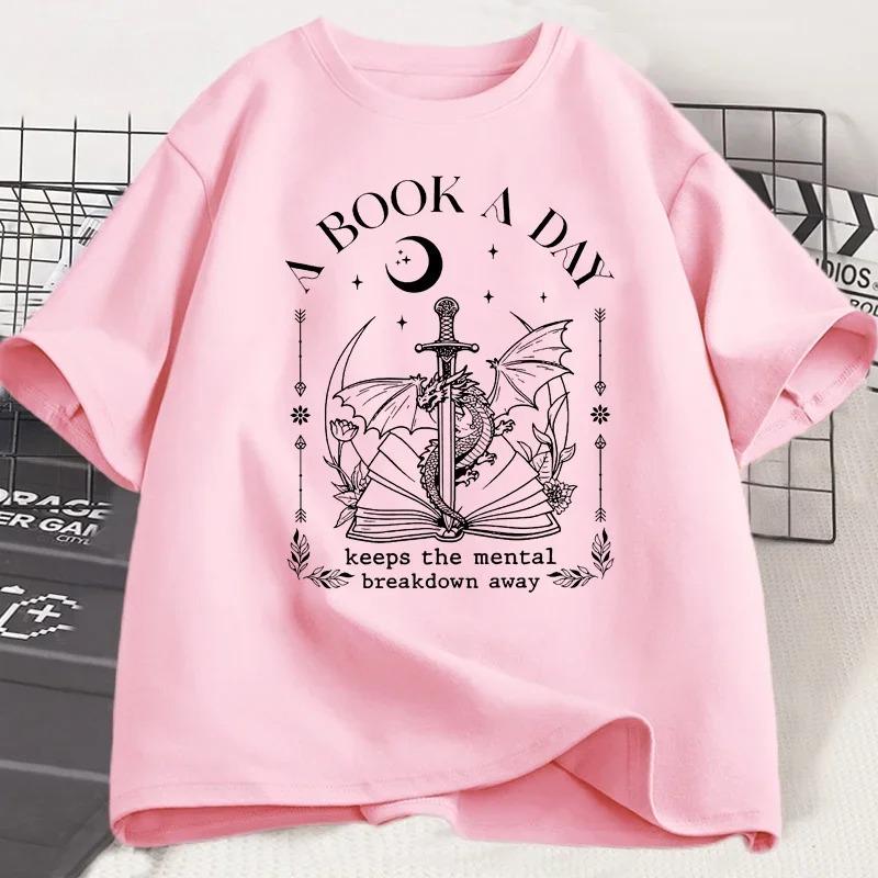 Fantasy Book Lover Tshirt A Book A Day Graphic T Shirt Unisex Unisex Bookish Tshirt Reader Tees Unisex Aesthetic Vintage Shirts