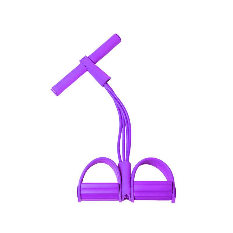 Arm & Leg Resistance Trainer with Foot Pedals – Sit-up Abdominal Workout Rope.