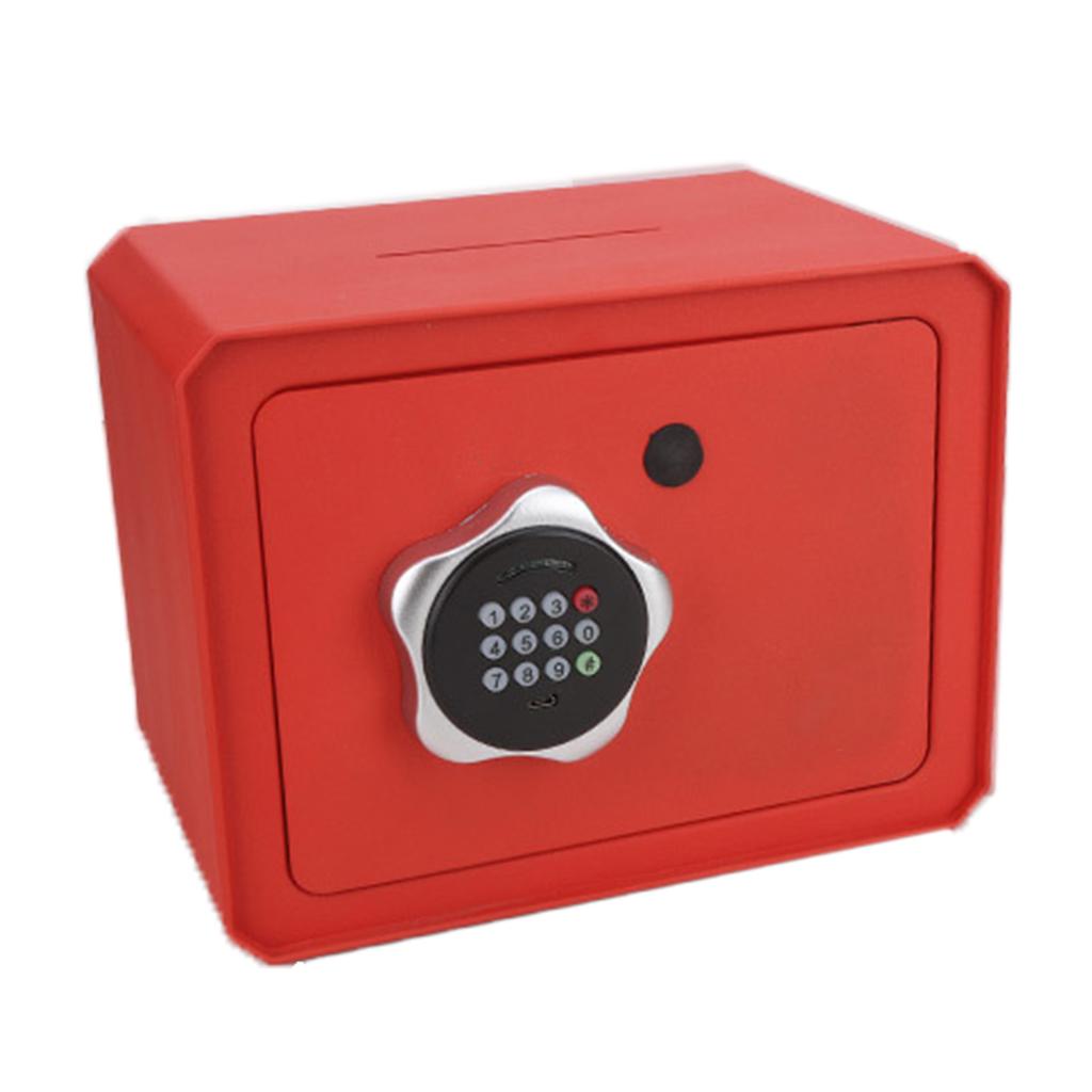 Kids Safe Box Intelligent Password Lock Alloy Steel Digital Electronic Security Safe Bank Orange