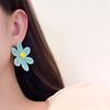 Ethnic Style Sunflower Earrings Raffia Flower Stud Earrings Sweet Weaved Ear Accessories  Lady