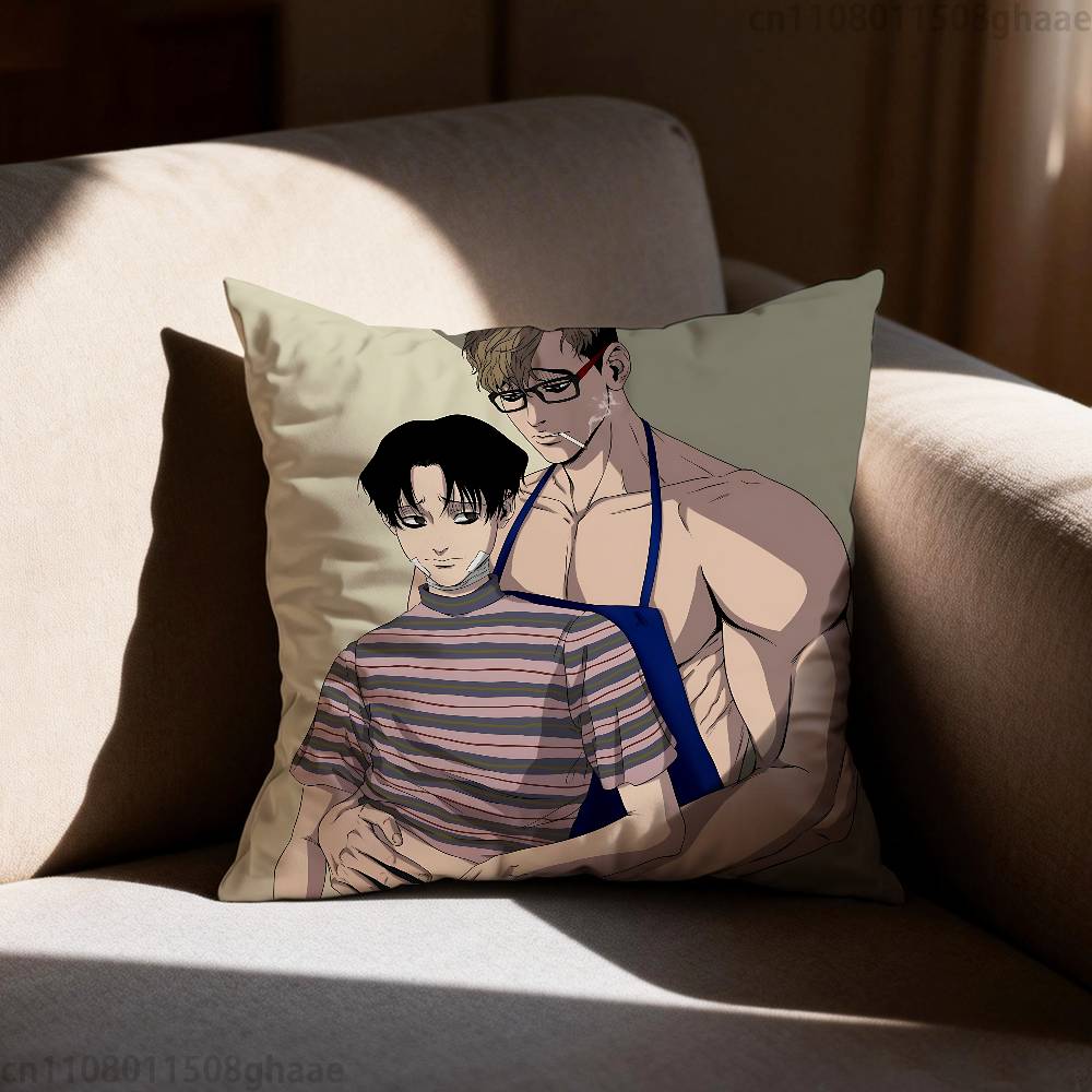 Подушка с принтом Killing Stalking, чехол на подушку для гостиной, дивана, спальни, декорация для дома