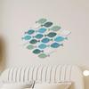 20pcs Wooden Ocean Fish Wall Hanging Ornament Hand Carved Ocean Animal Signs  Summer Outdoor