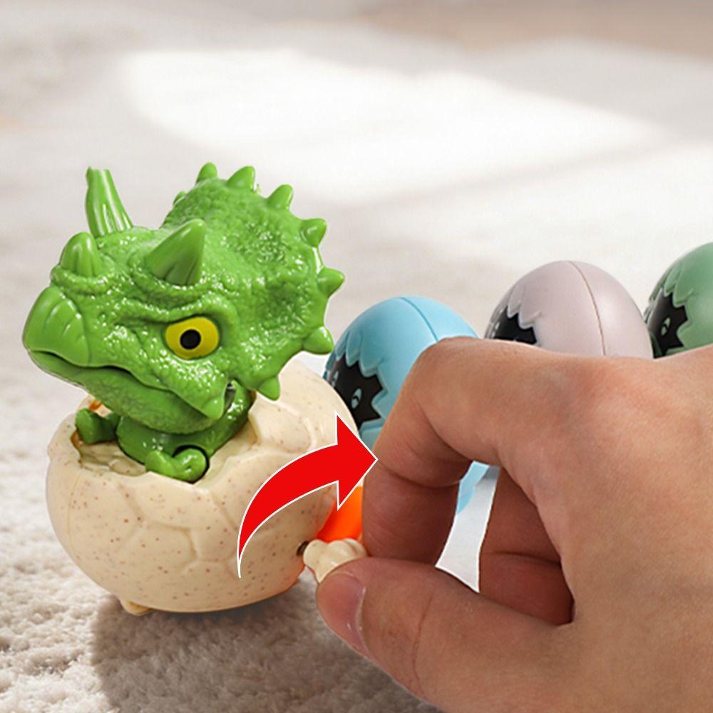 Magnetic Connection Clockwork Dinosaur Toys Simulation Triceratops Egg Shell Toys Funny Fidget Toy