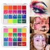 Face Color Eyeshadow Disc Cross-border Beauty Human Face Painting Graffiti Face Color Eyeshadow Easy To Wash Face Color Makeup