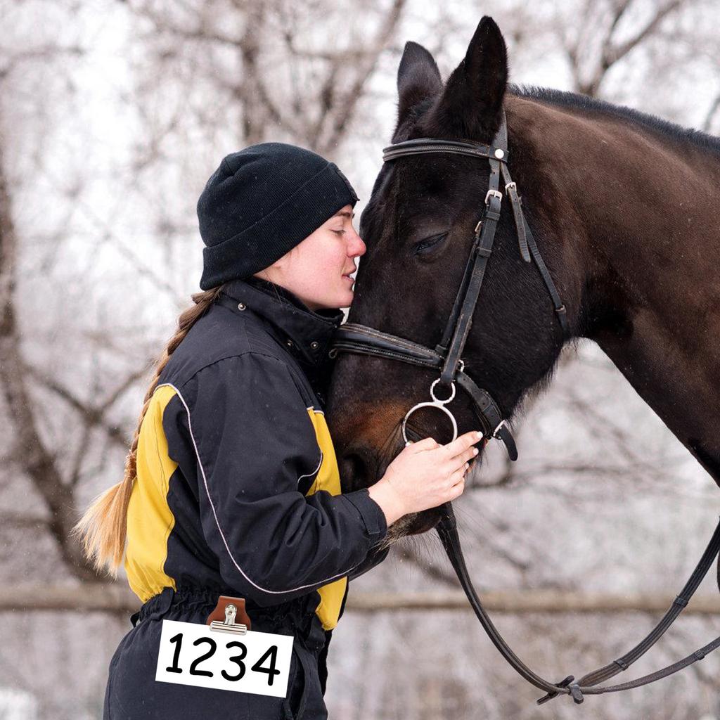 Держатель номера для выставки лошадей, держатель номера для выставки скота, держатель номера из искусственной кожи, зажим для ремня, зажим для номера экспонента