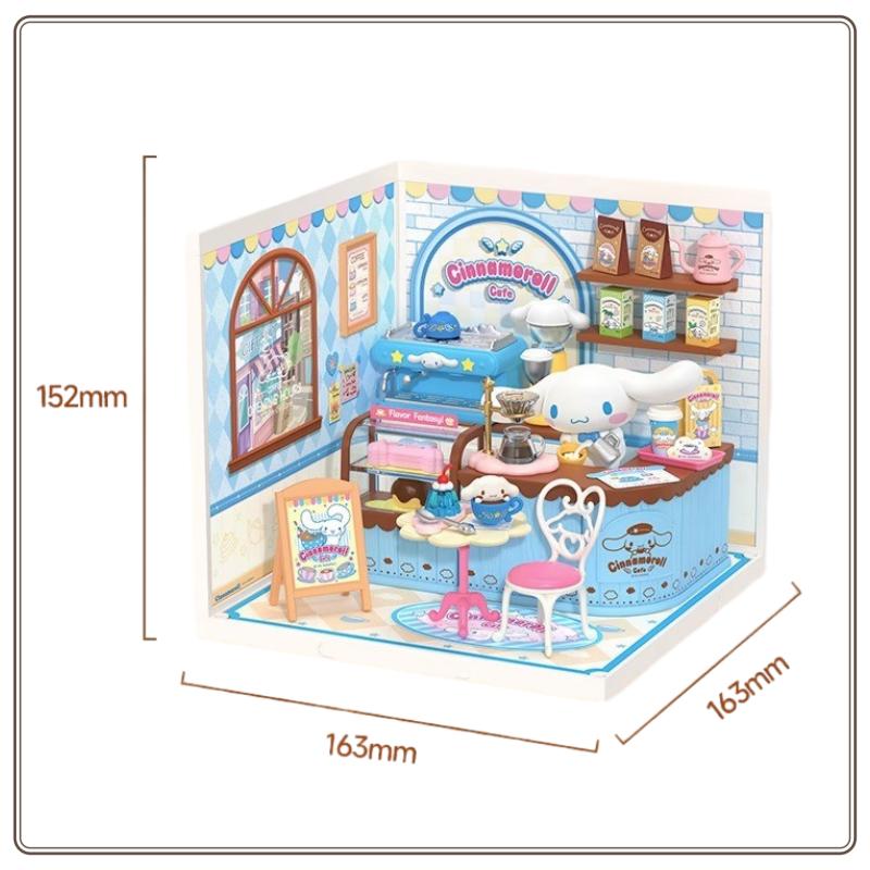 Новый Rolife Sanrio Super World Hello Kitty Сцена Блайндбокс Домик для кукол Сборная игрушка Креативное украшение Подарок Женский Подарок-сюрприз