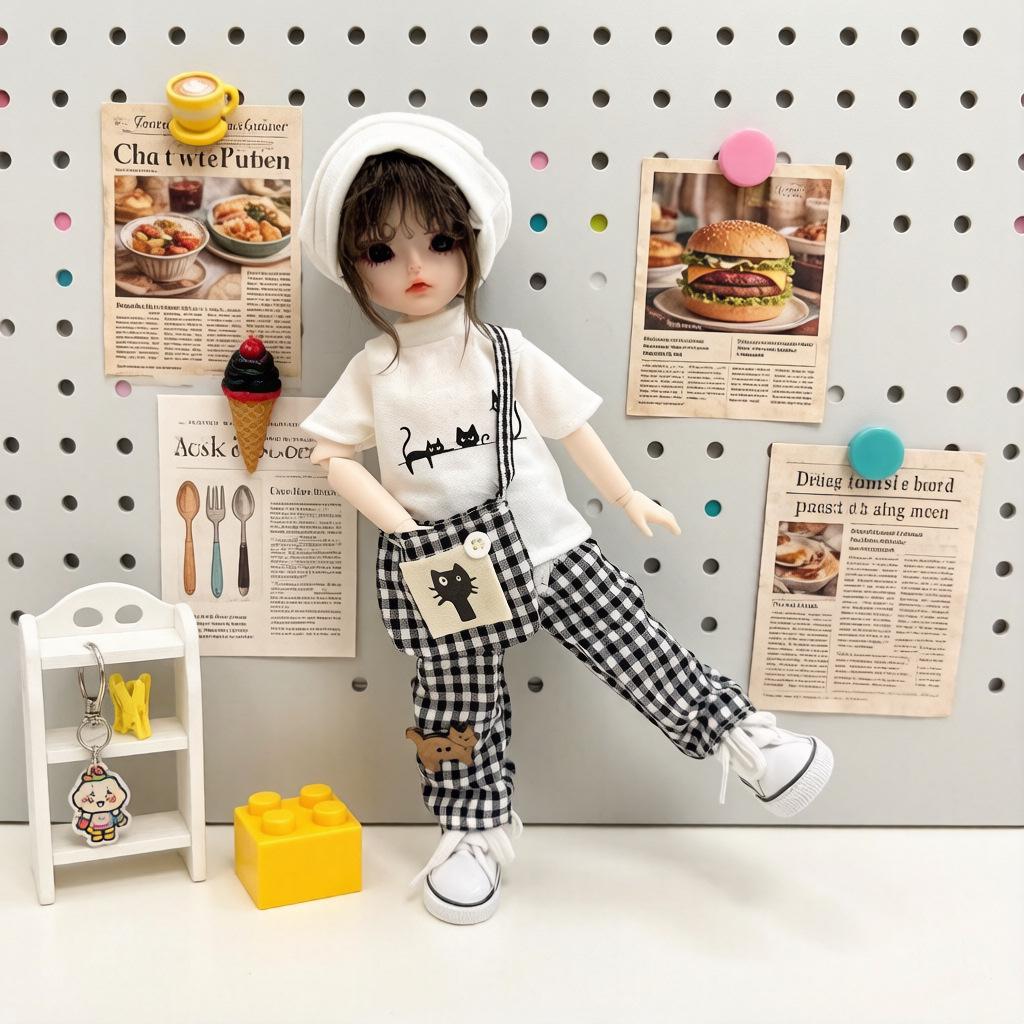 Одежда для 6-точечных кукол BJD: Повседневный набор с худи для красивых кукол-мальчиков и девочек