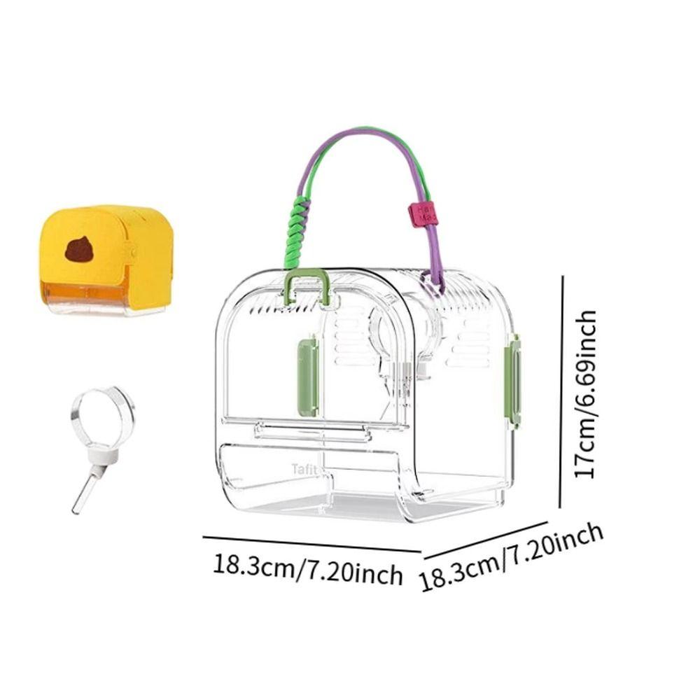 Portable Travel Hamster Carrier Breathable Small Animal Carry Case Outdoor Hamster Box  Ferrets