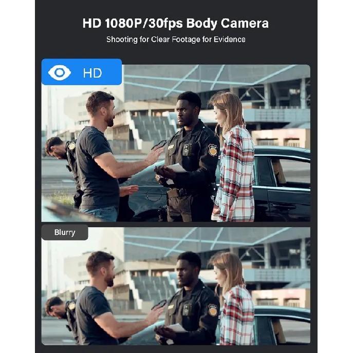 BOBLOV KJ25 1080p Нательная камера 3000 мАч Поддержка 3000 мАч 13 часов записи Ночное видение Видеорегистратор Полицейская камера для правоохранительных органов Для пеших прогулок Поездки