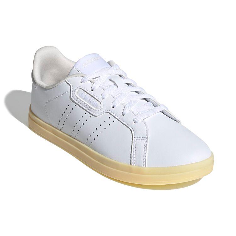 adidas Кроссовки Neo Courtpoint Cl с низким верхом Женские кроссовки Белый Желтый FW7387