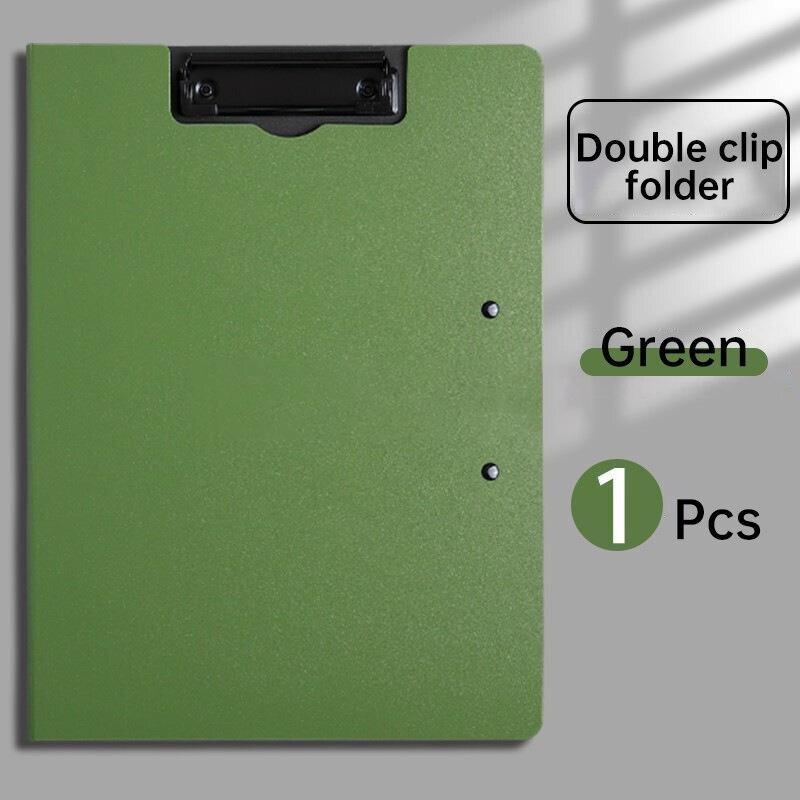 Папка для файлов формата А4, буфер обмена, блокнот для записей, зажим для заметок, двойная доска, скрепки для бумаг, органайзер для тестовой бумаги, школьные принадлежности, офисные канцелярские принадлежности