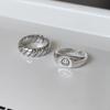 Геометрическое Открытое Уникальное Кольцо с Игривым Смайликом для Модных Женщин