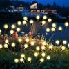 8 10 LED Firefly Light Warm White Solar Powered Swaying Lights Outdoor Waterproof Fairy Garden Light for Yard Patio Decoration