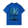 Men's 100% Cotton Crew Neck Short Sleeve T-Shirt, Funny Big Brother Loading 2026 Print Casual Tee, Soft Breathable Tops For Promoted New Big Brother P