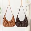 New Fashionable Underarm Bag Multifunctional Casual Shoulder Bag Pleated High Quality Women's Simple Diagonal Straddle Bags