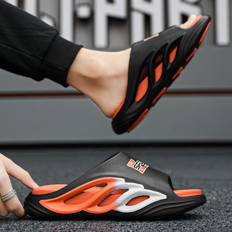 38-45 Мужские модные тапочки на мягкой подошве больших размеров Домашние повседневные тапочки Пляжные сандалии