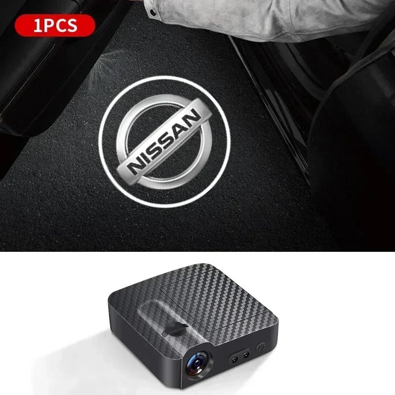1/2 шт. Светодиодная HD-лампа-проектор тени «Добро пожаловать» для двери автомобиля, логотип, свет для Nissan Nismo Micra Qashqai Altima Maxima Sentra