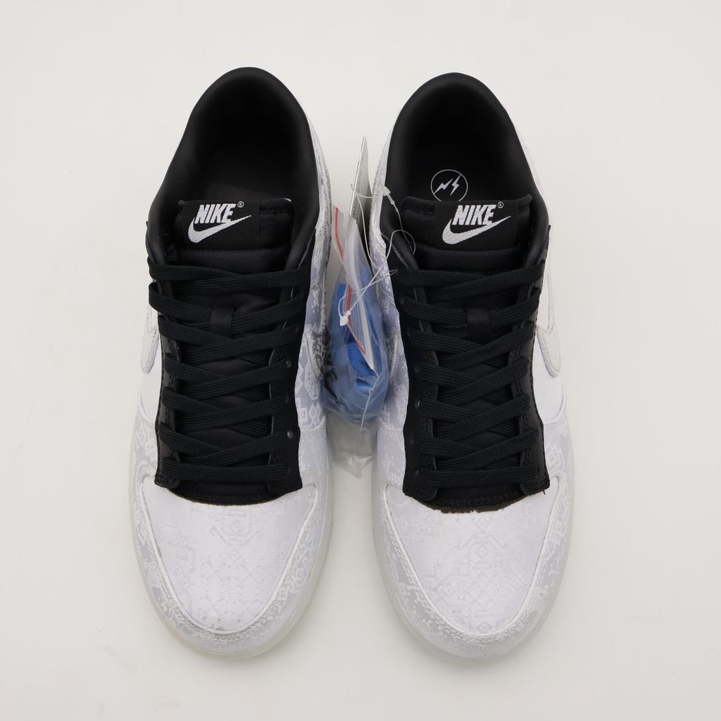FN0315-110 CLOT Fragment Nike Dunk Low Белый Черный (Мужской)