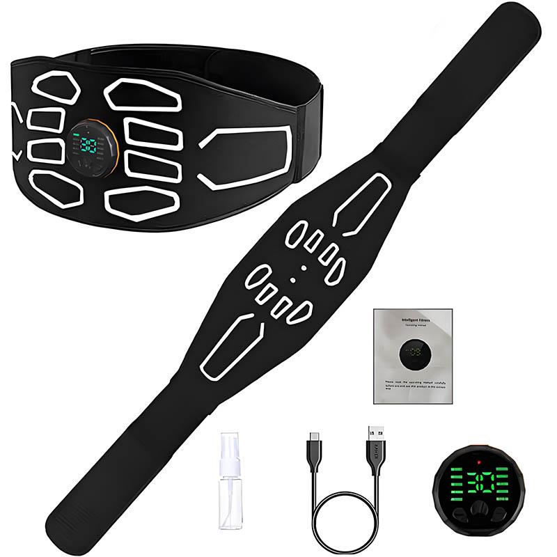 Пояс для тонизирования живота Тренажер для пресса Умный тонизатор мышц Массажные пояса для тела Домашний тренажерный зал Тренировка Фитнес Массажер Оборудование