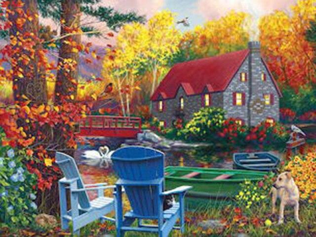 5D Алмазная картина Полный Круглый Квадратный Пейзаж Стразы Алмазная Вышивка Распродажа Космическая Мозаика Домашний Декор